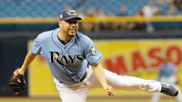 ST. PETERSBURG, FL SEPTEMBER 9: Vidal Nuno #38 of the Tampa Bay Rays watches his pitch during the eighth inning of the game against the Baltimore Orioles at Tropicana Field on September 9, 2018 in St. Petersburg, Florida. (Photo by Joseph Garnett Jr./Getty Images)