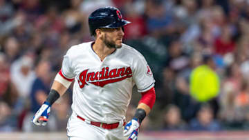 CLEVELAND, OH - SEPTEMBER 21: Yan Gomes #7 of the Cleveland Indians rounds the bases on a two run homer during the fourth inning against the Boston Red Sox at Progressive Field on September 21, 2018 in Cleveland, Ohio. (Photo by Jason Miller/Getty Images)