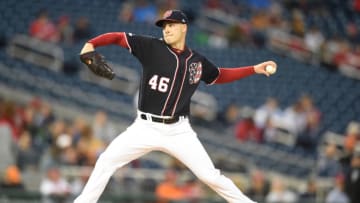 WASHINGTON, DC - APRIL 12: Patrick Corbin #46 of the Washington Nationals pitches in the first inning during a baseball game against the Pittsburgh Pirates at Nationals Park on April 12, 2019 in Washington, DC. (Photo by Mitchell Layton/Getty Images)