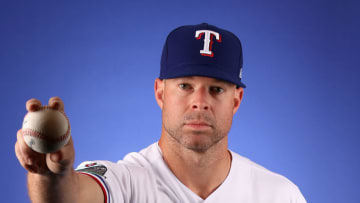 Pitcher Corey Kluber #28 of the Texas Rangers poses for a portrait during MLB media day on February 19, 2020 in Surprise, Arizona. (Photo by Christian Petersen/Getty Images)