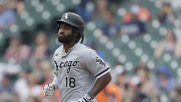 Brian Goodwin #18 of the Chicago White Sox rounds the bases after hitting a three-run home run against the Detroit Tigers during the second inning at Comerica Park on June 12, 2021, in Detroit, Michigan. (Photo by Duane Burleson/Getty Images)