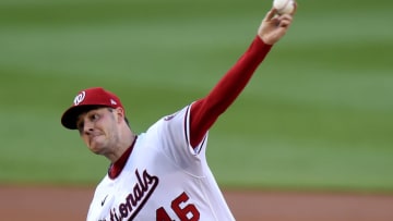 Patrick Corbin #46 of the Washington Nationals pitches in the first inning against the Pittsburgh Pirates at Nationals Park on June 15, 2021 in Washington, DC. (Photo by Greg Fiume/Getty Images)