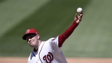 Patrick Corbin #46 of the Washington Nationals pitches in the fifth inning against the New York Mets at Nationals Park on September 06, 2021 in Washington, DC. (Photo by Greg Fiume/Getty Images)