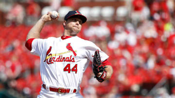 ST LOUIS, MO - JUNE 11: Trevor Rosenthal #44 of the St. Louis Cardinals pitches in the eighth inning of a game against the Philadelphia Phillies at Busch Stadium on June 11, 2017 in St. Louis, Missouri. The Cardinals defeated the Phillies 6-5. (Photo by Joe Robbins/Getty Images)