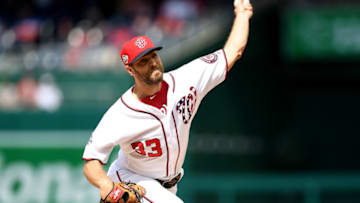WASHINGTON, DC - JUNE 06: Matt Grace #33 of the Washington Nationals pitches in the ninth inning against the Tampa Bay Rays at Nationals Park on June 6, 2018 in Washington, DC. (Photo by Greg Fiume/Getty Images)
