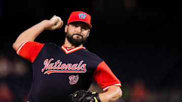 WASHINGTON, DC - AUGUST 27: Starting pitcher Tanner Roark