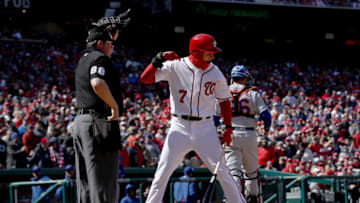 WASHINGTON, DC - APRIL 05: Trea Turner