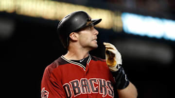 PHOENIX, AZ - SEPTEMBER 23: Paul Goldschmidt #44 of the Arizona Diamondbacks reacts after hitting a foul ball during the bottom of the eighth inning against the Colorado Rockies at Chase Field on September 23, 2018 in Phoenix, Arizona. (Photo by Chris Coduto/Getty Images)