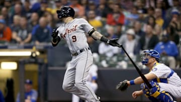 MILWAUKEE, WI - SEPTEMBER 29: Nicholas Castellanos #9 of the Detroit Tigers hits a home run in the fifth inning against the Milwaukee Brewers at Miller Park on September 29, 2018 in Milwaukee, Wisconsin. (Photo by Dylan Buell/Getty Images)