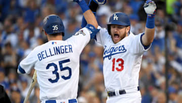 Max Muncy, Los Angeles Dodgers , Cody Bellinger (Photo by Harry How/Getty Images)