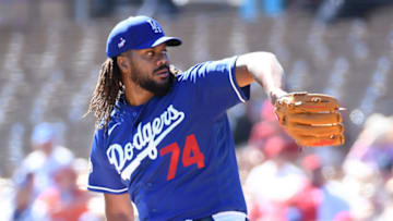 Kenley Jansen, Los Angeles Dodgers. (Photo by Norm Hall/Getty Images)