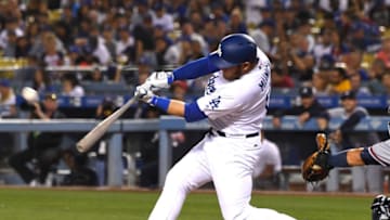 LOS ANGELES, CA - JUNE 08: Max Muncy #13 of the Los Angeles Dodgers hits a solo home run in the fifth fifth inning of the game against the Atlanta Braves at Dodger Stadium on June 8, 2018 in Los Angeles, California. (Photo by Jayne Kamin-Oncea/Getty Images)
