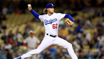 LOS ANGELES, CA - MAY 29: Erik Goeddel #62 of the Los Angeles Dodgers pitches during the fourth inning of a game against the Philadelphia Phillies at Dodger Stadium on May 29, 2018 in Los Angeles, California. (Photo by Sean M. Haffey/Getty Images)