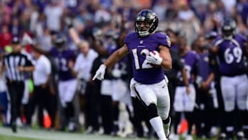 BALTIMORE, MD - OCTOBER 15: Wide Receiver Michael Campanaro