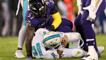 BALTIMORE, MD - OCTOBER 26: Quarterback Matt Moore