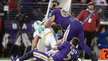BALTIMORE, MD - OCTOBER 26: Quarterback Joe Flacco