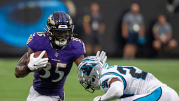 Ravens, Gus Edwards (Photo by Chris Keane/Getty Images)