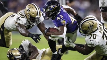 Ravens, Justice Hill (Photo by Scott Taetsch/Getty Images)