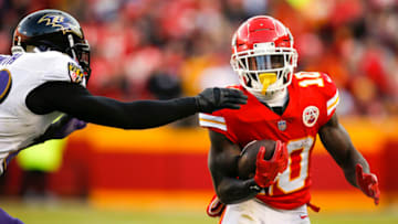Ravens, Tyreek Hill (Photo by David Eulitt/Getty Images)