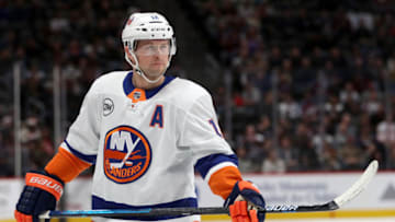 DENVER, COLORADO - DECEMBER 17: Josh Bailey #12 of the New York Islanders plays the Colorado Avalanche at the Pepsi Center on December 17, 2018 in Denver, Colorado. (Photo by Matthew Stockman/Getty Images)