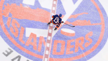 UNIONDALE, NEW YORK - FEBRUARY 28: Mathew Barzal #13 of the New York Islanders skates against the Toronto Maple Leafs at NYCB Live's Nassau Coliseum on February 28, 2019 in Uniondale City. The Islanders defeated the Maple Leafs 6-1. (Photo by Bruce Bennett/Getty Images)