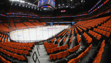 NEW YORK, NEW YORK - APRIL 28: A general view of the arena prior to the game between the New York Islanders and the Carolina Hurricanes in Game Two of the Eastern Conference Second Round during the 2019 NHL Stanley Cup Playoffs at the Barclays Center on April 28, 2019 in the Brooklyn borough of New York City. (Photo by Bruce Bennett/Getty Images)