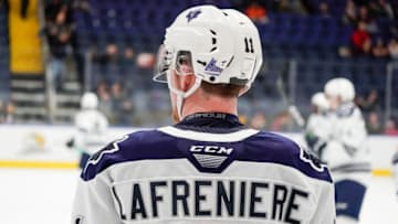 Alexis Lafreniere #11 of the Rimouski Oceanic (Photo by Mathieu Belanger/Getty Images)