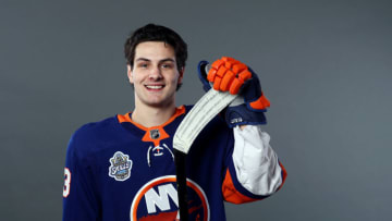 Mathew Barzal #13 of the New York Islanders (Photo by Jamie Squire/Getty Images)