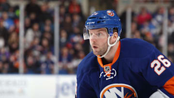 Thomas Vanek #26 of the New York Islanders (Photo by Bruce Bennett/Getty Images)