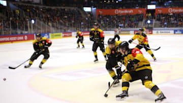 STAVANGER, NORWAY - OCTOBER 11: Alexander Ruuttu of KalPa Kuopio in action during the Champions Hockey League match between Stavanger Oilers and KalPa Kuopio at the DNB Arena on October 11, 2017 in Stavanger, Norway. (Photo by Andrew Halseid-Budd/Getty Images)