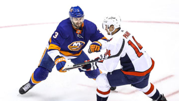 Adam Pelech #3 of the New York Islanders (Photo by Elsa/Getty Images)