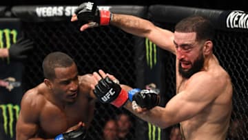 NEW YORK, NY - JANUARY 19: (L-R) Geoff Neal punches Belal Muhammad in their welterweight bout during the UFC Fight Night event at the Barclays Center on January 19, 2019 in the Brooklyn borough of New York City. (Photo by Josh Hedges/Zuffa LLC/Zuffa LLC via Getty Images)