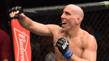 LAS VEGAS, NV - JULY 07: Jesse Taylor celebrates after his submission victory over Dhiego Lima in their welterweight finals bout during The Ultimate Fighter Finale at T-Mobile Arena on July 7, 2017 in Las Vegas, Nevada. (Photo by Brandon Magnus/Zuffa LLC/Zuffa LLC via Getty Images)