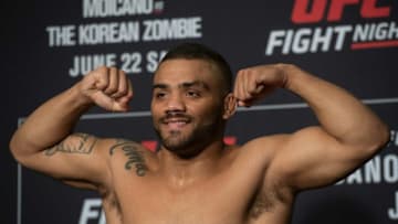 Deron Winn poses after his weigh-in at the Hyatt Regency Friday, June 21, 2019.Ss Ufc 2019 06 211226