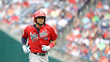 WASHINGTON, DC - JULY 15: Fernando Tatis Jr. #23 during the SiriusXM All-Star Futures Game at Nationals Park on July 15, 2018 in Washington, DC. (Photo by Rob Carr/Getty Images)