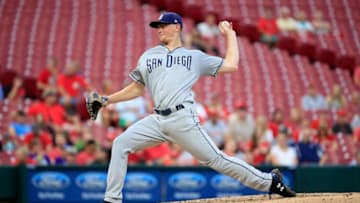 CINCINNATI, OH - SEPTEMBER 06: Eric Lauer #46 of the San Diego Padres throws a pitch against the Cincinnati Reds at Great American Ball Park on September 6, 2018 in Cincinnati, Ohio. (Photo by Andy Lyons/Getty Images)