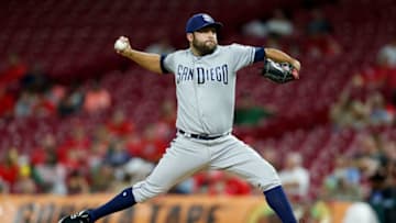 CINCINNATI, OH - SEPTEMBER 7: Brett Kennedy #60 of the San Diego Padres throws a pitch during the first inning of the game against the Cincinnati Reds at Great American Ball Park on September 7, 2018 in Cincinnati, Ohio. (Photo by Kirk Irwin/Getty Images)