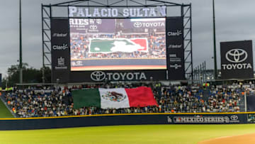 MONTERREY, MEXICO - MAY 04: Fans display the Mexican flag prior the MLB game between the San Diego Padres and the Los Angeles Dodgers at Estadio de Beisbol Monterrey on May 4, 2018 in Monterrey, Mexico. The Dodgers defeated Padres 4-0. (Photo by Azael Rodriguez/Getty Images)