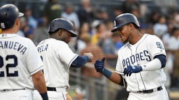 SAN DIEGO, CA - APRIL 28: Franchy Cordero