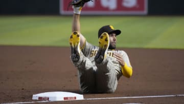 San Diego Padres first baseman Eric Hosmer (30) - Mandatory Credit: Rick Scuteri-USA TODAY Sports