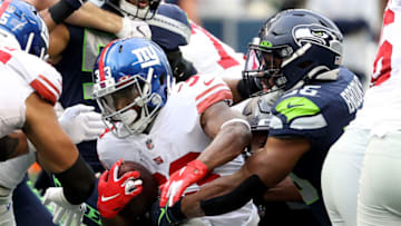 Dion Lewis #33 of the New York Giants (Photo by Abbie Parr/Getty Images)