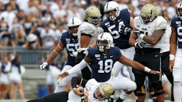 Penn State Nittany Lions defensive end Shaka Toney (Mandatory Credit: Matthew O'Haren-USA TODAY Sports)