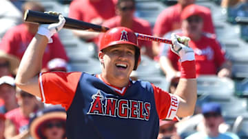 ANAHEIM, CA - AUGUST 27: Mike Trout