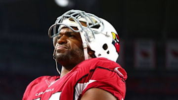 Dec 10, 2015; Glendale, AZ, USA; Arizona Cardinals linebacker Dwight Freeney (54) against the Minnesota Vikings at University of Phoenix Stadium. The Cardinals defeated the Vikings 23-20. Mandatory Credit: Mark J. Rebilas-USA TODAY Sports