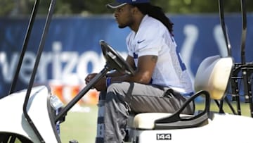 Jul 27, 2016; Anderson, IN, USA; Indianapolis Colts safety Clayton Geathers during training camp at Anderson University. Mandatory Credit: Matt Kryger/Indianapolis Star via USA TODAY Sports