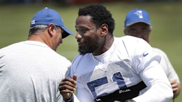 Jul 27, 2016; Anderson, IN, USA; Indianapolis Colts linebacker Sio Moore during training camp at Anderson University. Mandatory Credit: Matt Kryger/Indianapolis Star via USA TODAY Sports