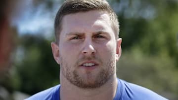 Jul 27, 2016; Anderson, IN, USA; Indianapolis Colts defensive lineman Henry Anderson during training camp at Anderson University. Mandatory Credit: Matt Kryger/Indianapolis Star via USA TODAY Sports