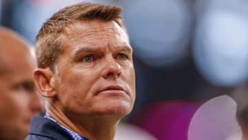 INDIANAPOLIS, IN - AUGUST 17: Indianapolis Colts general manager Chris Ballard is seen during the preseason game against the Cleveland Browns at Lucas Oil Stadium on August 17, 2019 in Indianapolis, Indiana. (Photo by Michael Hickey/Getty Images)