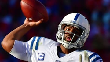 TAMPA, FLORIDA - DECEMBER 08: Jacoby Brissett #7 of the Indianapolis Colts throws a pass during the fourth quarter of a football game against the Tampa Bay Buccaneers at Raymond James Stadium on December 08, 2019 in Tampa, Florida. (Photo by Julio Aguilar/Getty Images)