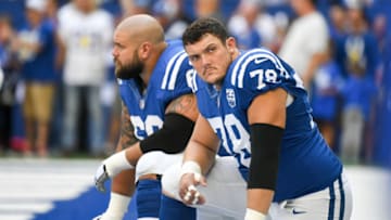 INDIANAPOLIS, IN - SEPTEMBER 30: Ryan Kelly #78 of the Indianapolis Colts before the game against the Houston Texans at Lucas Oil Stadium on September 30, 2018 in Indianapolis, Indiana. (Photo by Bobby Ellis/Getty Images)